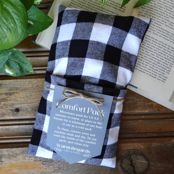 Washable Microwavable Reusable Heating Pad Buffalo Plaid for wholesale by Warm Regards LLC