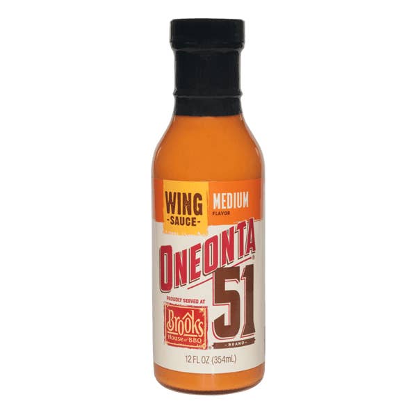 Brooks' Medium Wing Sauce for wholesale by Brooks' House of Bar-B-Q