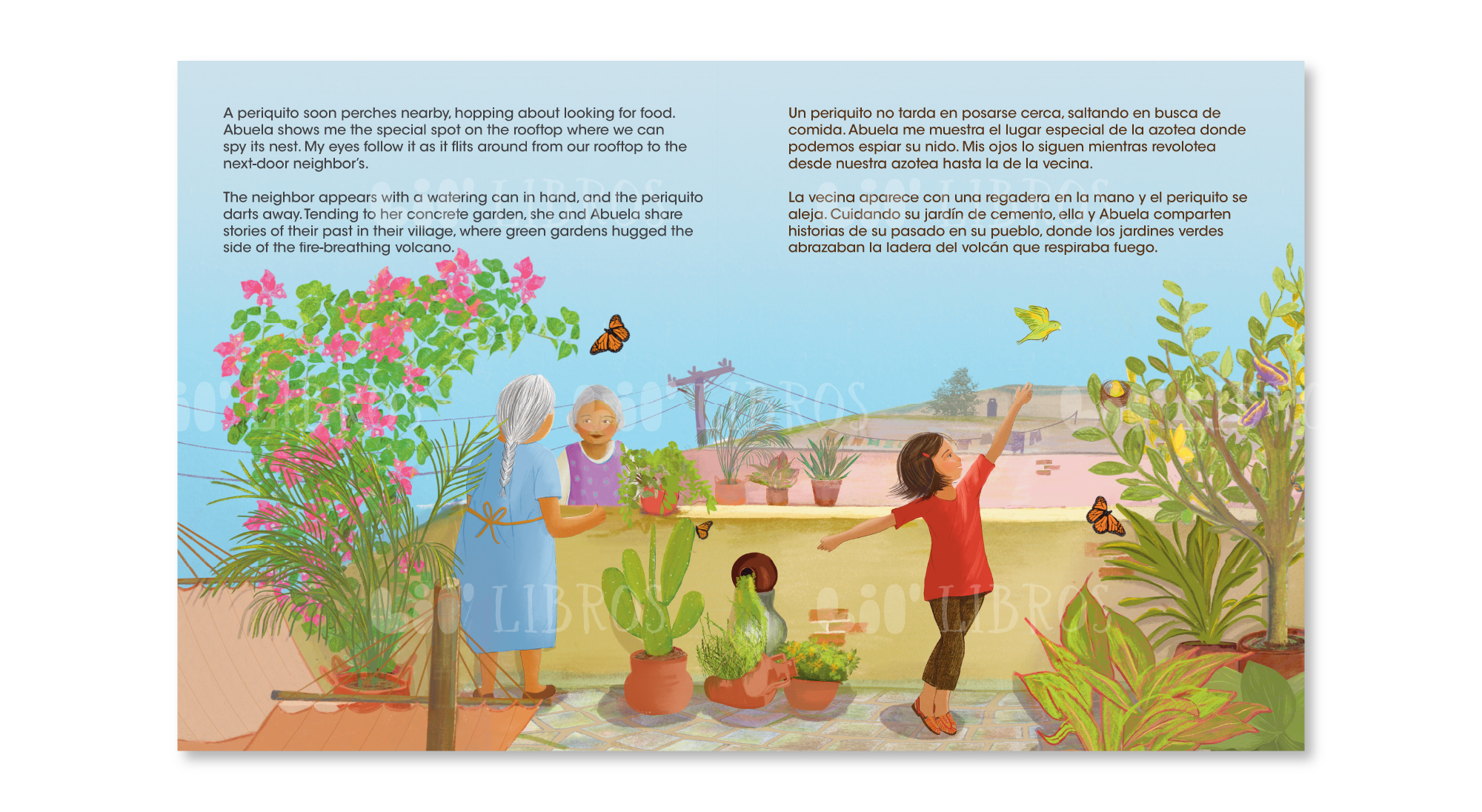 Lil' Libros ~ Bilingual Children's Books & Games - Wholesale Preschool Book (3-5) - La azotea de mi abuela (Bilingual: English and Spanish)1