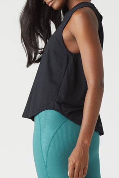 Rosa Clothing - Wholesale Tank Top - Women's - athletic workout tee Sports top Split Back Muscle Tank9