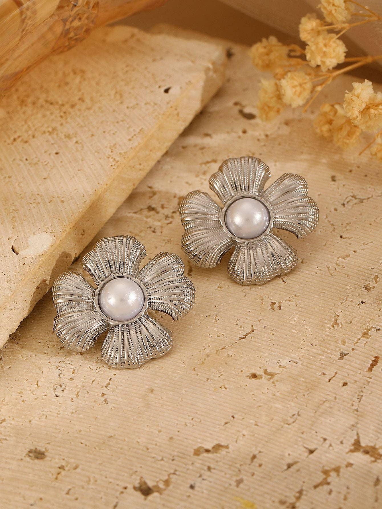 SALINA TRADING INC - Wholesale Dangle Earrings - Geometric Titanium Steel Earrings for Women - Trendy Heart and Round Shapes22