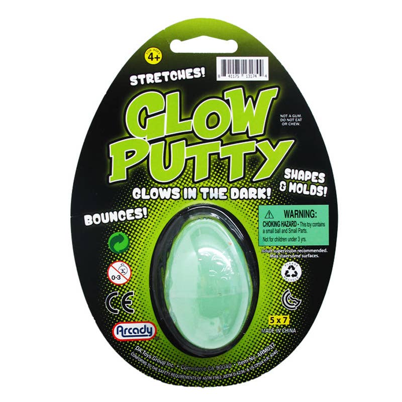 Deluxe Import Trading - Wholesale Putty/Slime - Kids - Glow in the Dark Putty in 2.5" Egg0