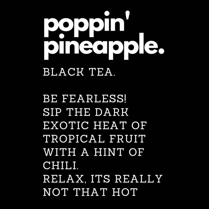 St Croix Tea - Wholesale Loose Tea - Poppin' Pineapple, Black Tea, Loose Leaf Tea