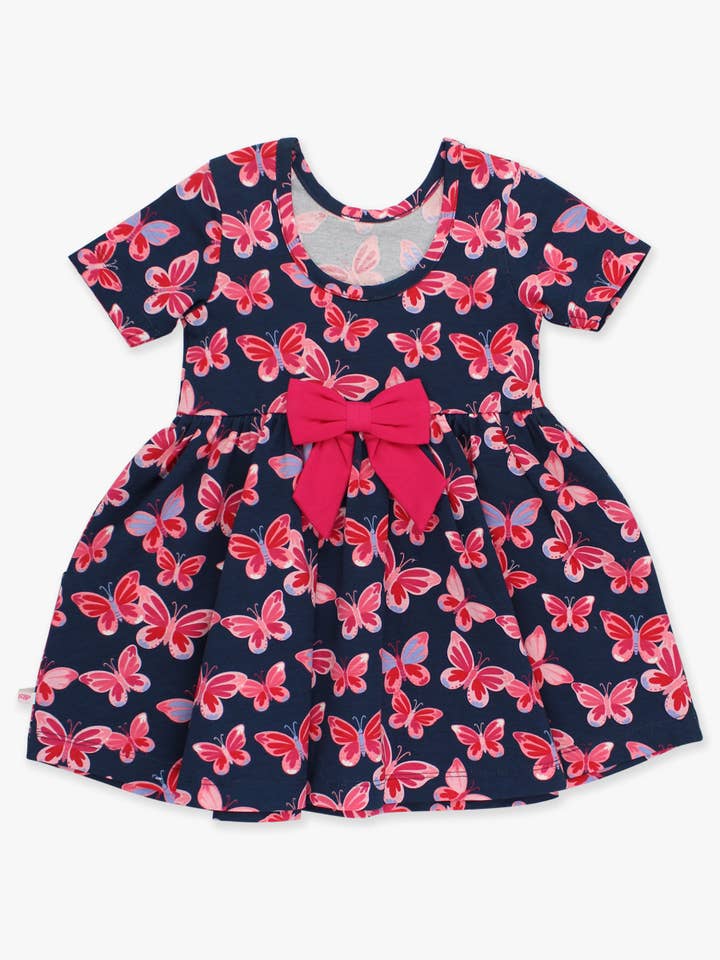 Navy Girls Butterfly Bliss Short Sleeve Knit Twirl Dress
for wholesale on Faire8