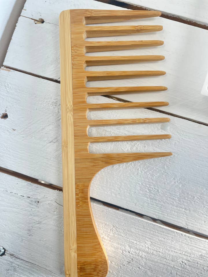 Extra Large Bamboo Comb for wholesale by MadebyOmo