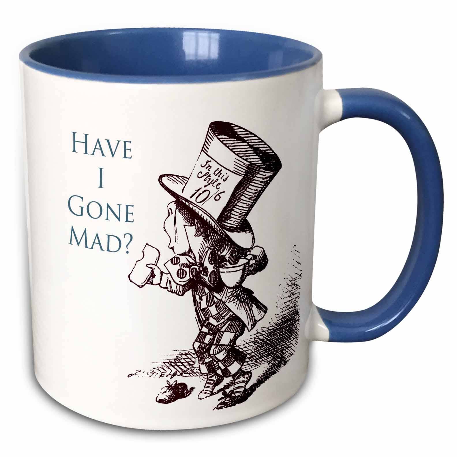3dRose - Wholesale Coffee Mug - 11oz Two-Tone Blue Mug Mad Hatter - Ps Vintage Design0