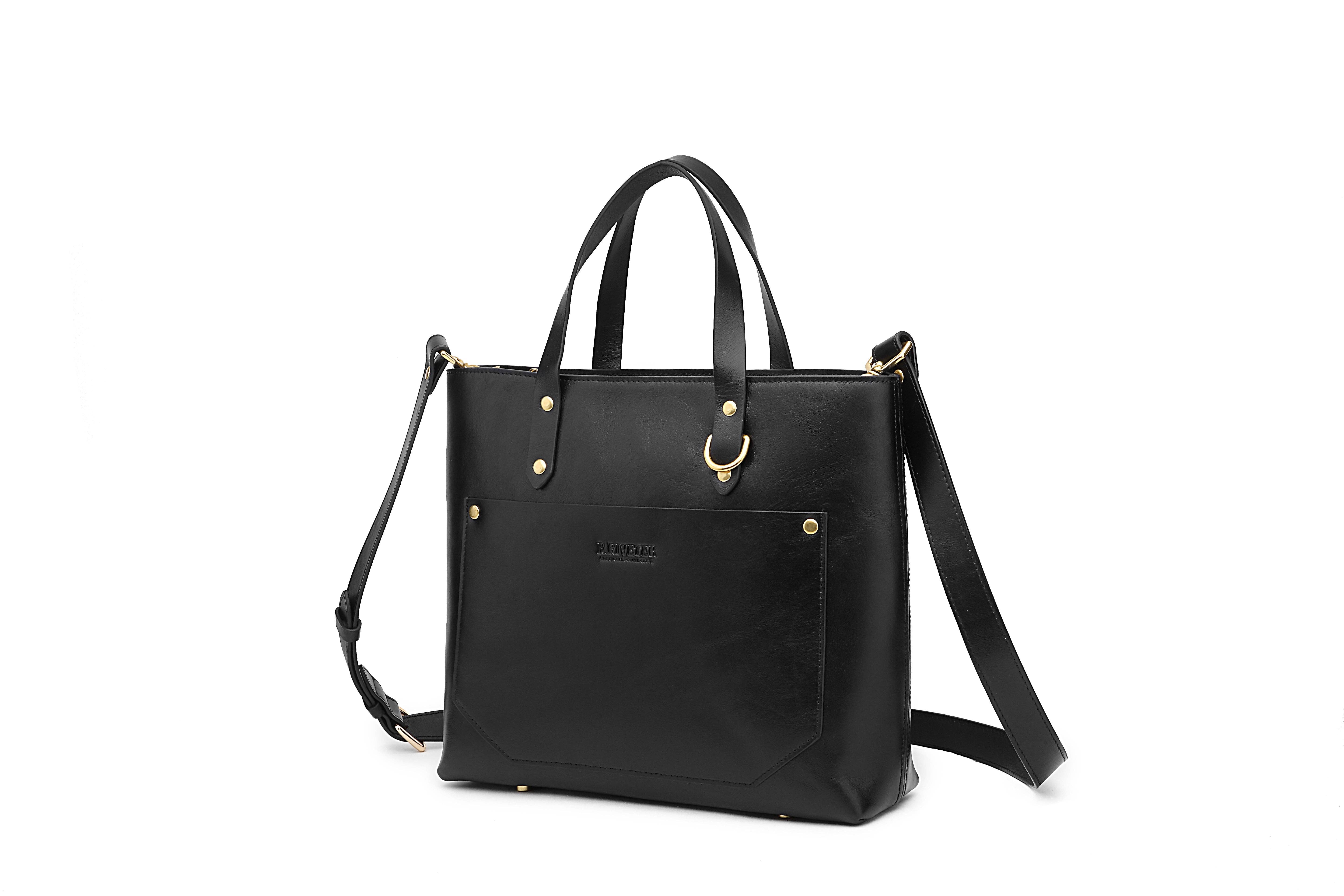 R.Riveter - Wholesale Satchel - Women's - Marcy |  Matte Black Leather2