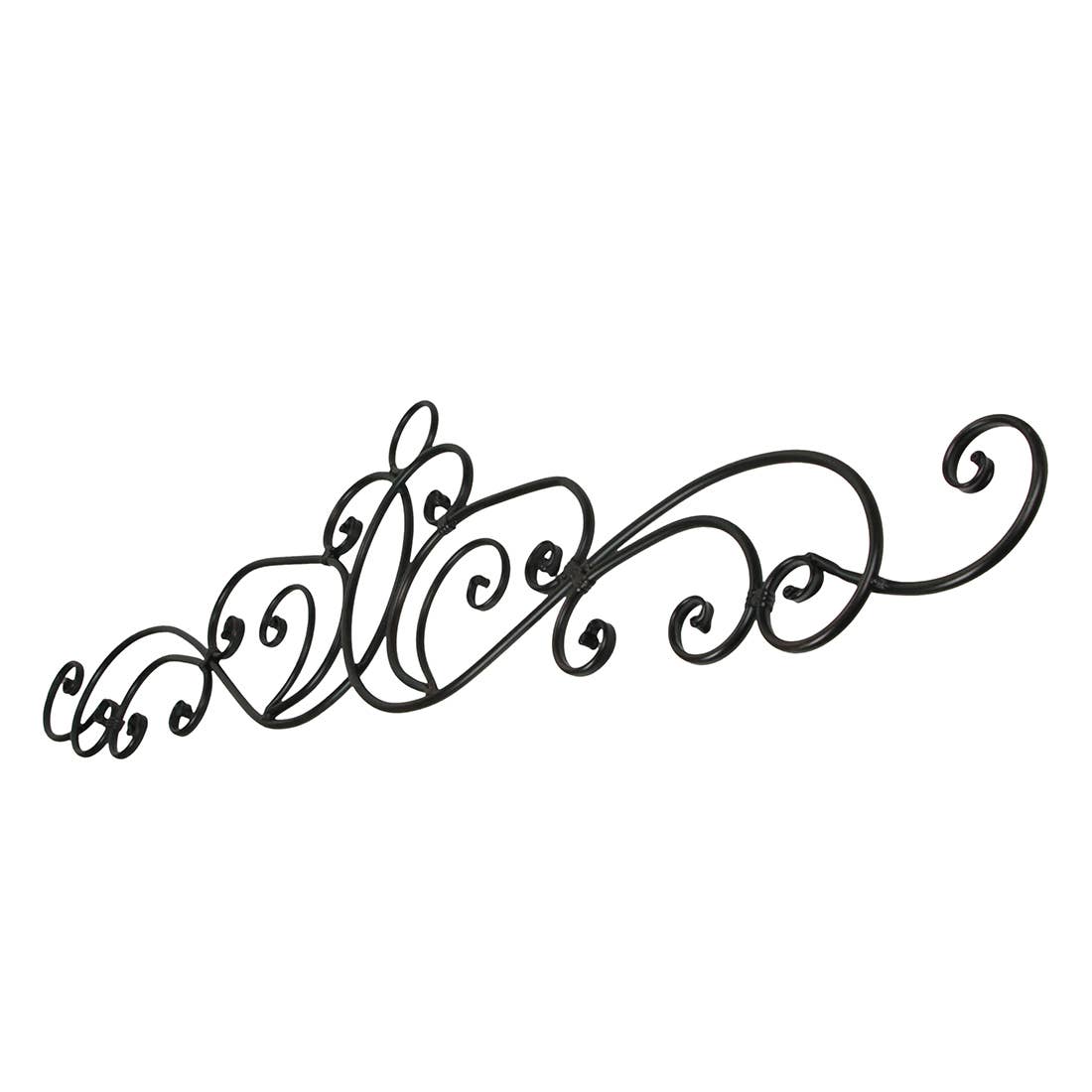 Zeckos – Großhandel 3D-Wandkunst – Dekorativer Bogen zum Aufhängen mit Schriftrollen aus Metall, 54 Zoll2