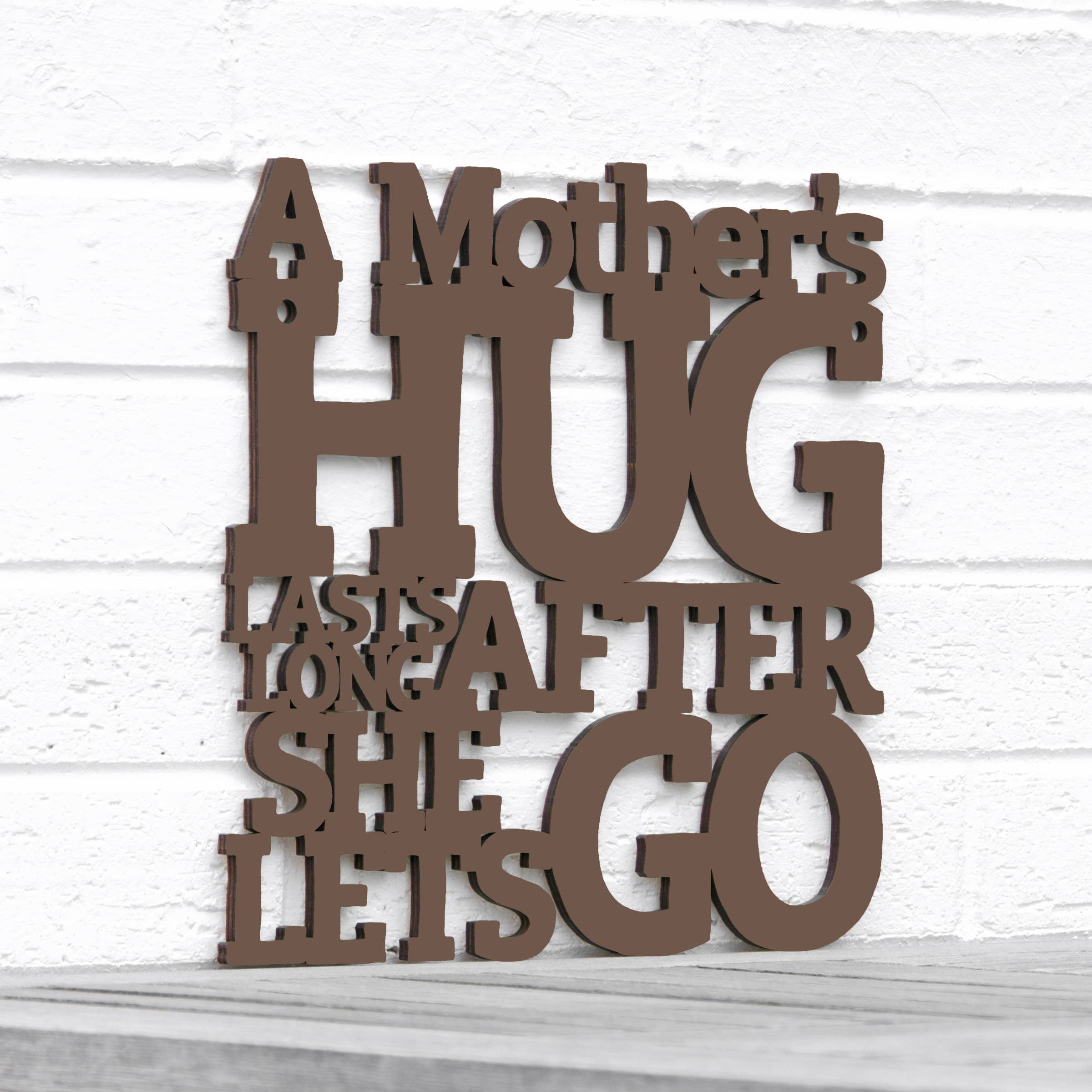 Spunky Fluff - Wholesale Wall Sign - A Mother's Hug Lasts Long13
