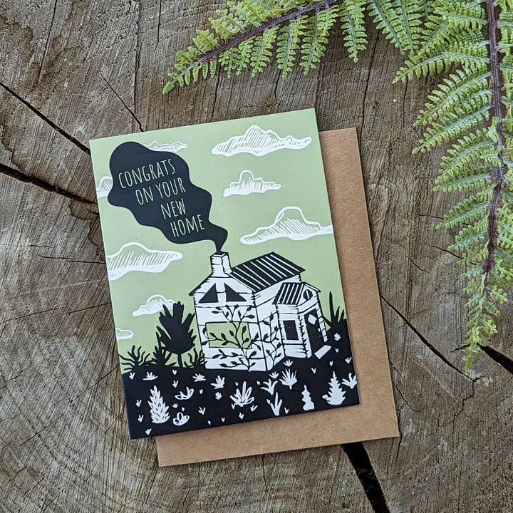 carte de vœux | félicitations pour votre nouvelle maison pour la vente par ilikesara | art + goods