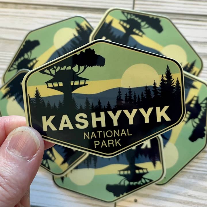 Star Wars National Park, Kashyyyk, Vinyl Sticker for wholesale by Graceful Darkness, LLC