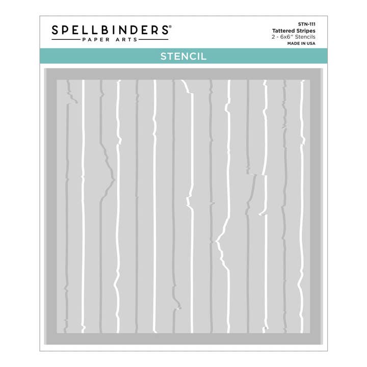 Hero Arts + Spellbinders Wholesale - Wholesale Stencil/Craft Die - Tattered Stripes Stencils from the Beautifully Imperfect Collection5