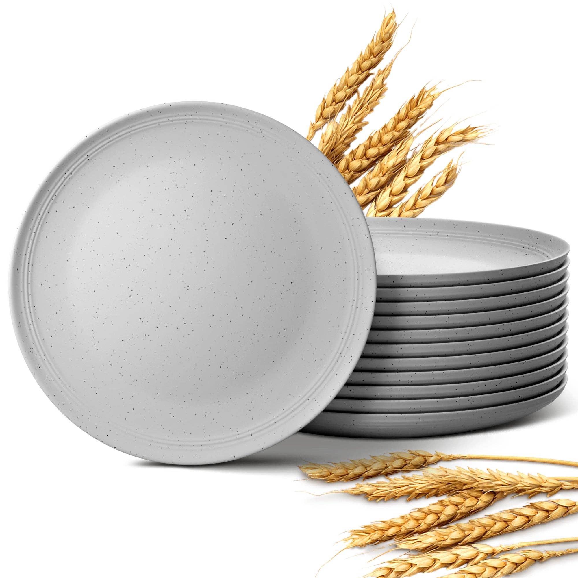Greendish - Wholesale Dinner Plate - Eco-Friendly Wheat Straw Plates Sets - Reusable & Durable 31