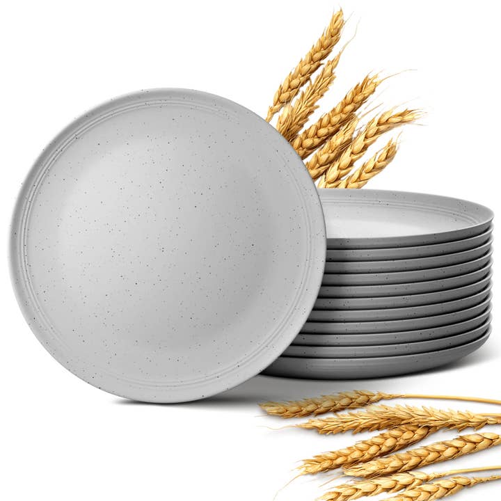 Greendish - Wholesale Dinner plate - Eco-Friendly Wheat Straw Plates Sets - Reusable & Durable 31