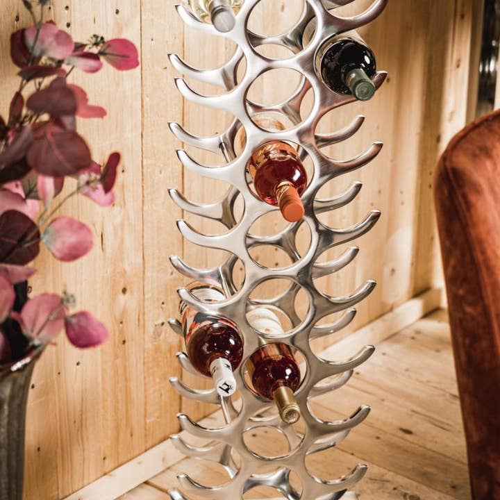 Michael & Philipp Noll e. K. – wholesale Flaskräcke/-hållare – Vinhållare i polerat aluminium8