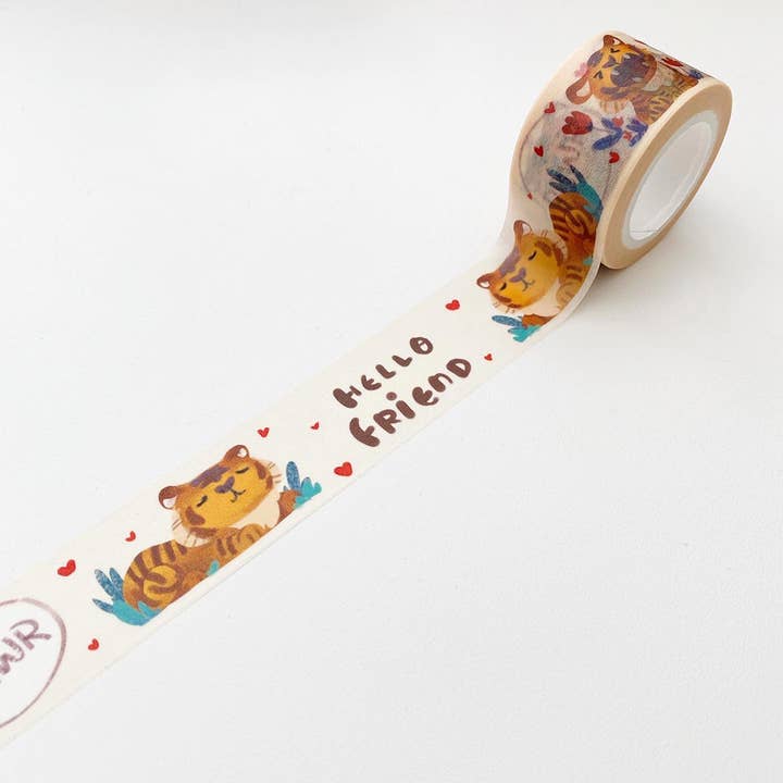 The Little Red House – wholesale Washitejp – Bred Hej Tiger Washi tejp
