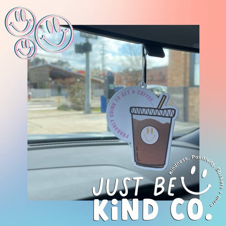 Just Be Kind Co. - Venta al por mayor Ambientador de coche - Unisex - Ambientador para coche Coffee Lover, aroma a café2