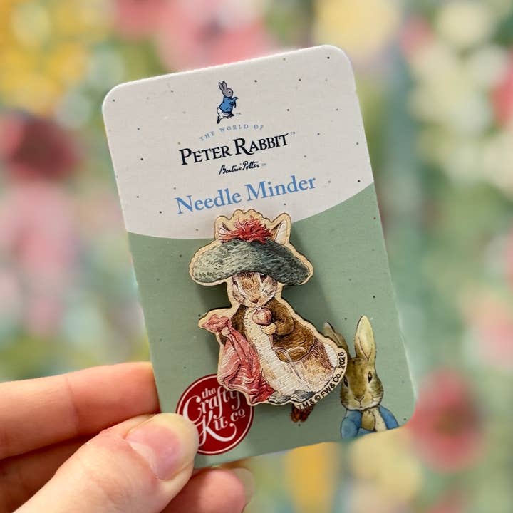 Beatrix Potter - Benjamin Bunny Needle Minder for wholesale by The Crafty Kit Company