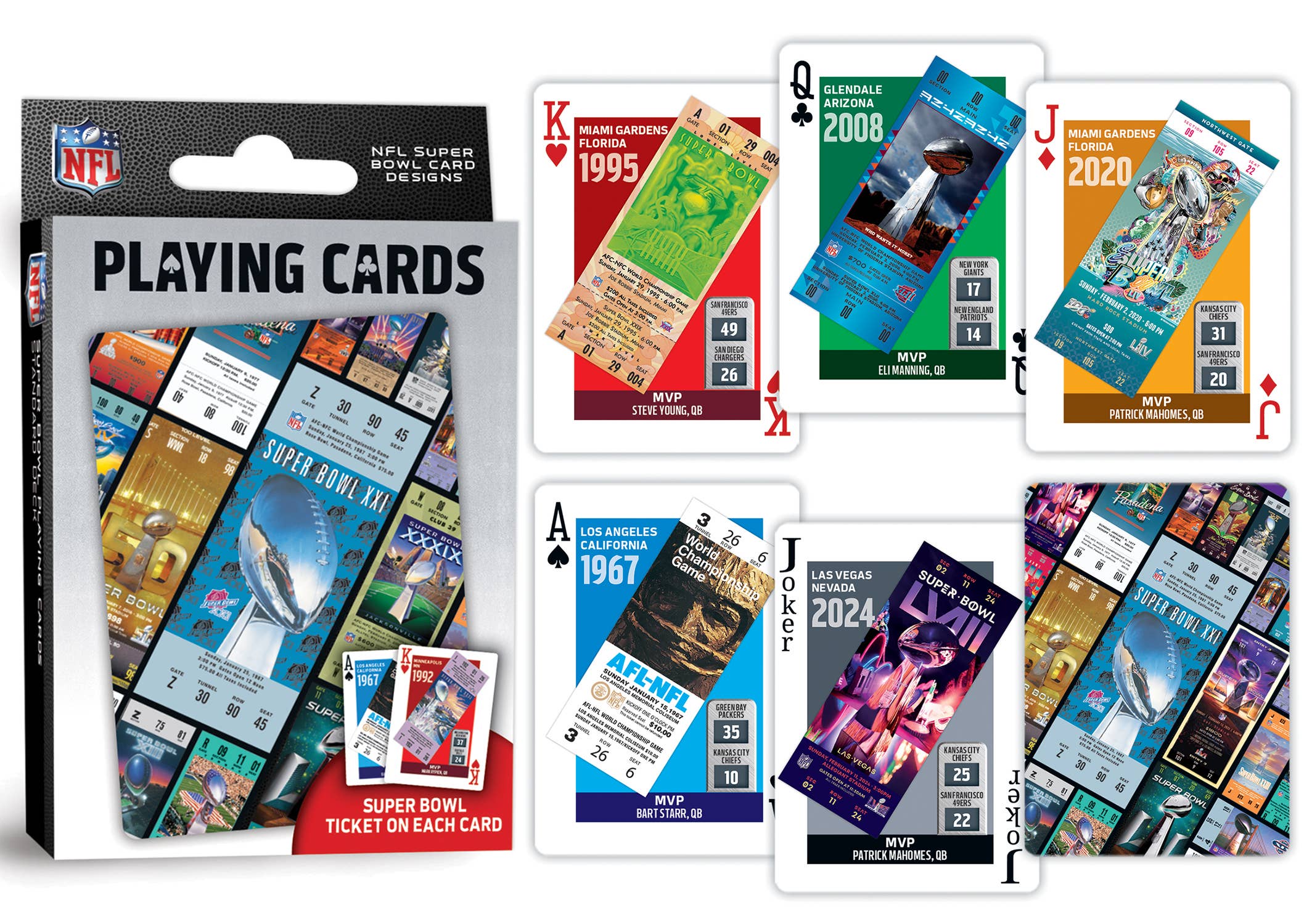 Masterpieces Puzzles - Vente Jeu de cartes - Cartes à jouer pour le Super Bowl de la NFL2