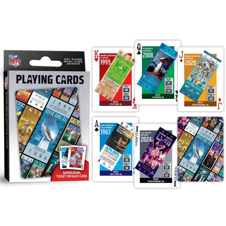 Masterpieces Puzzles - Vente Jeu de cartes - Cartes à jouer pour le Super Bowl de la NFL2