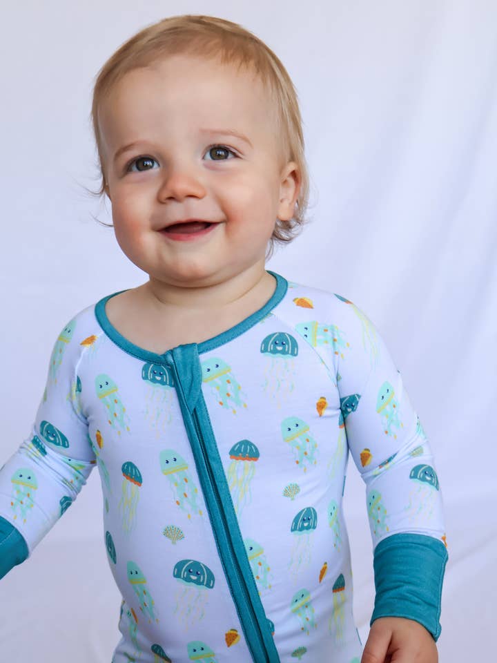 Jellyfish Baby Romper for wholesale by Sleepy Ducks