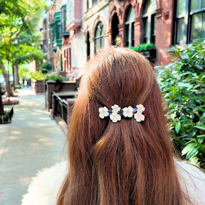 Solar Eclipse – wholesale Barrette – Women’s – Hand-Painted Vintage Flowers French Barrette Hair Clip | Eco-Friendly1