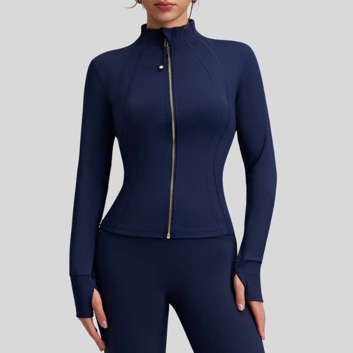 WONDERXFANS - Wholesale Athletic jacket – Women′s - Slim-fit stand-up zip-up jacket