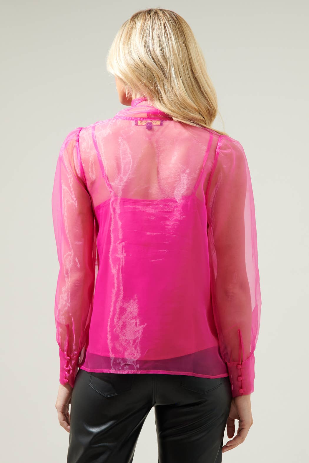 Sugarlips - Wholesale Blouse - Women's - Clayton Organza Puff Long Sleeve Top1