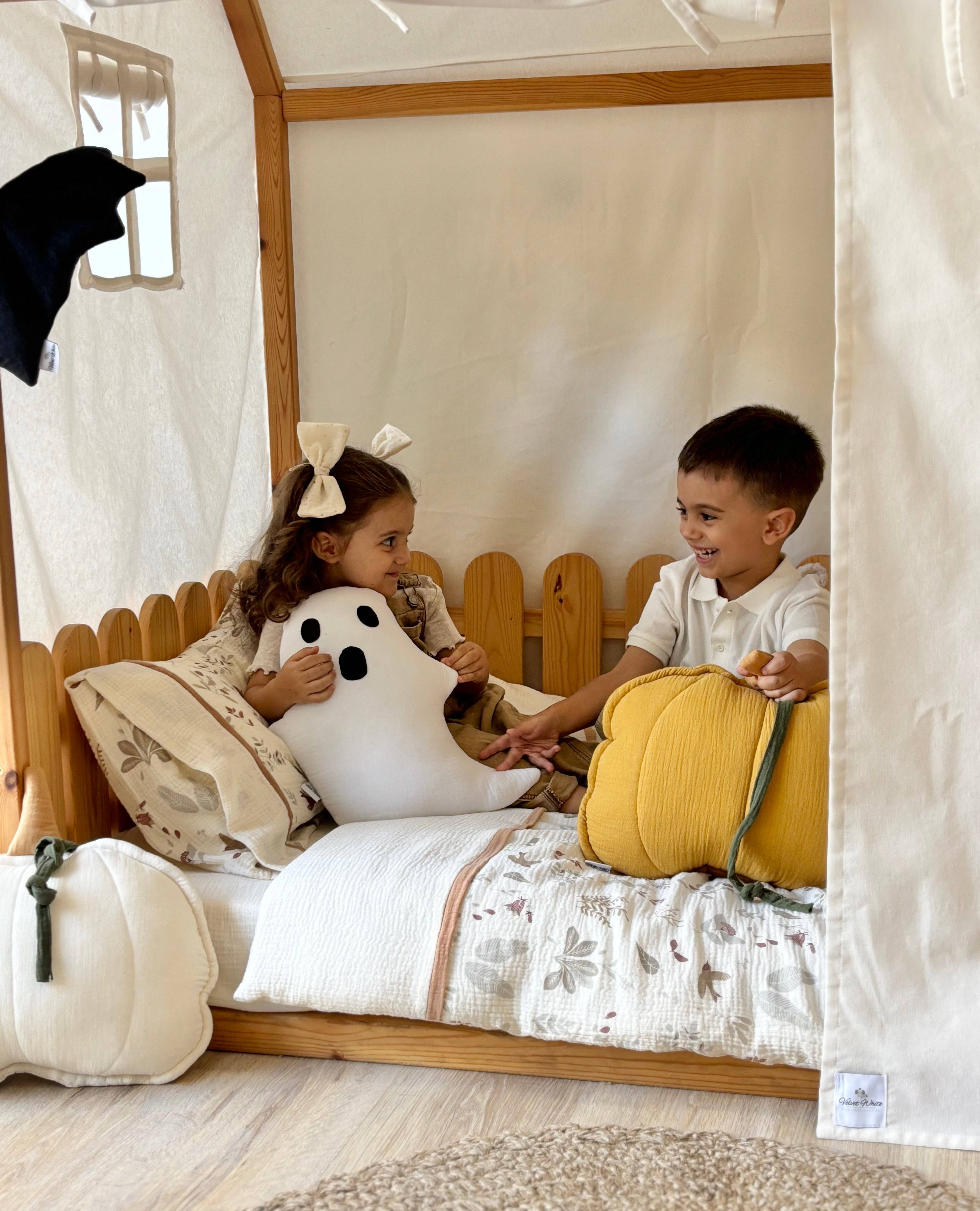 Velvet White - Vendita all'ingrosso Baldacchino letto - Bambini e neonati - Tettuccio in Tela | Baldacchino per Letto per Bambini | Baldacchino per Letto per Bambini | Baldacchino per Letto a Casetta10