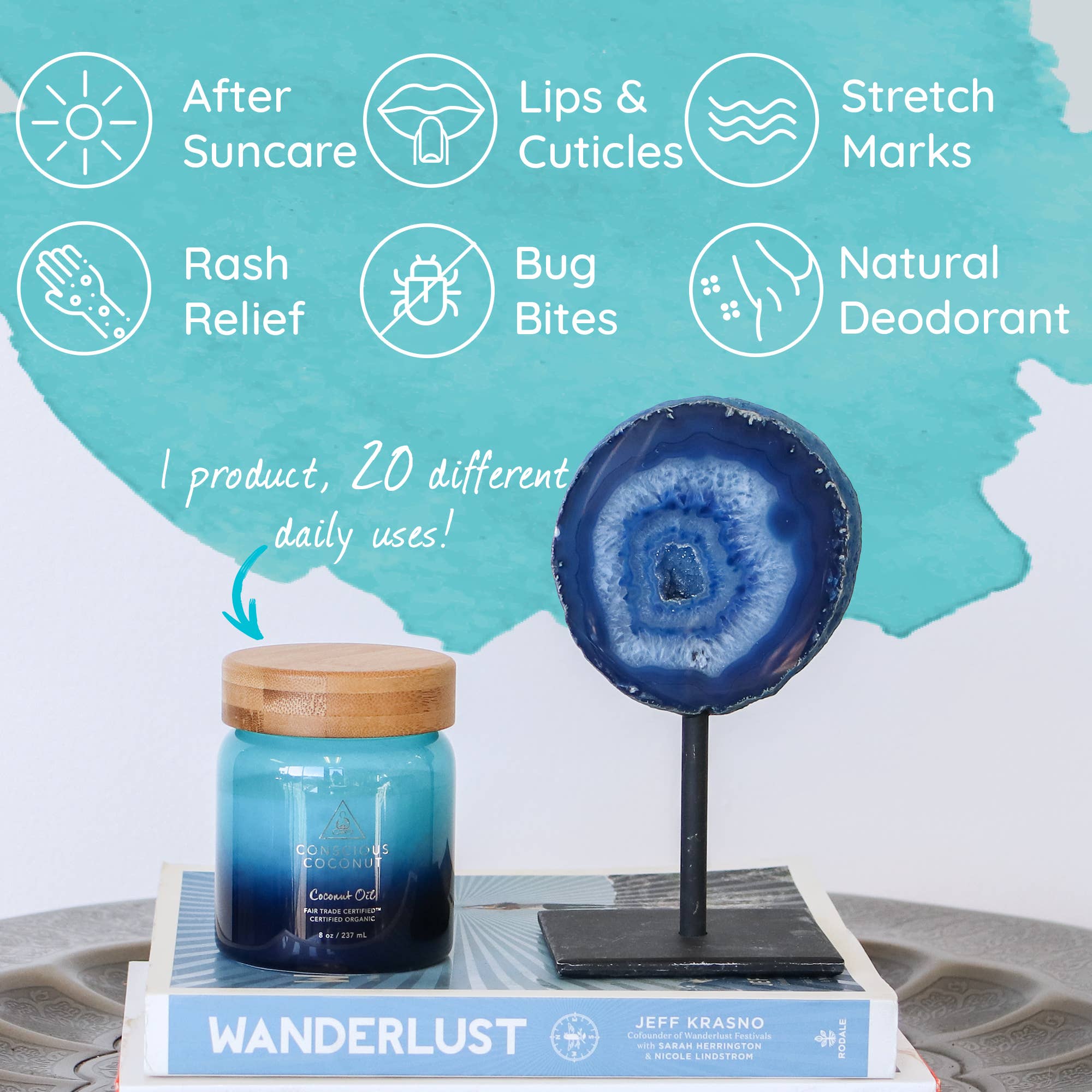 Conscious Coconut – Óleo para banho/corpo por atacado – Não é o seu frasco de óleo de coco comum.5