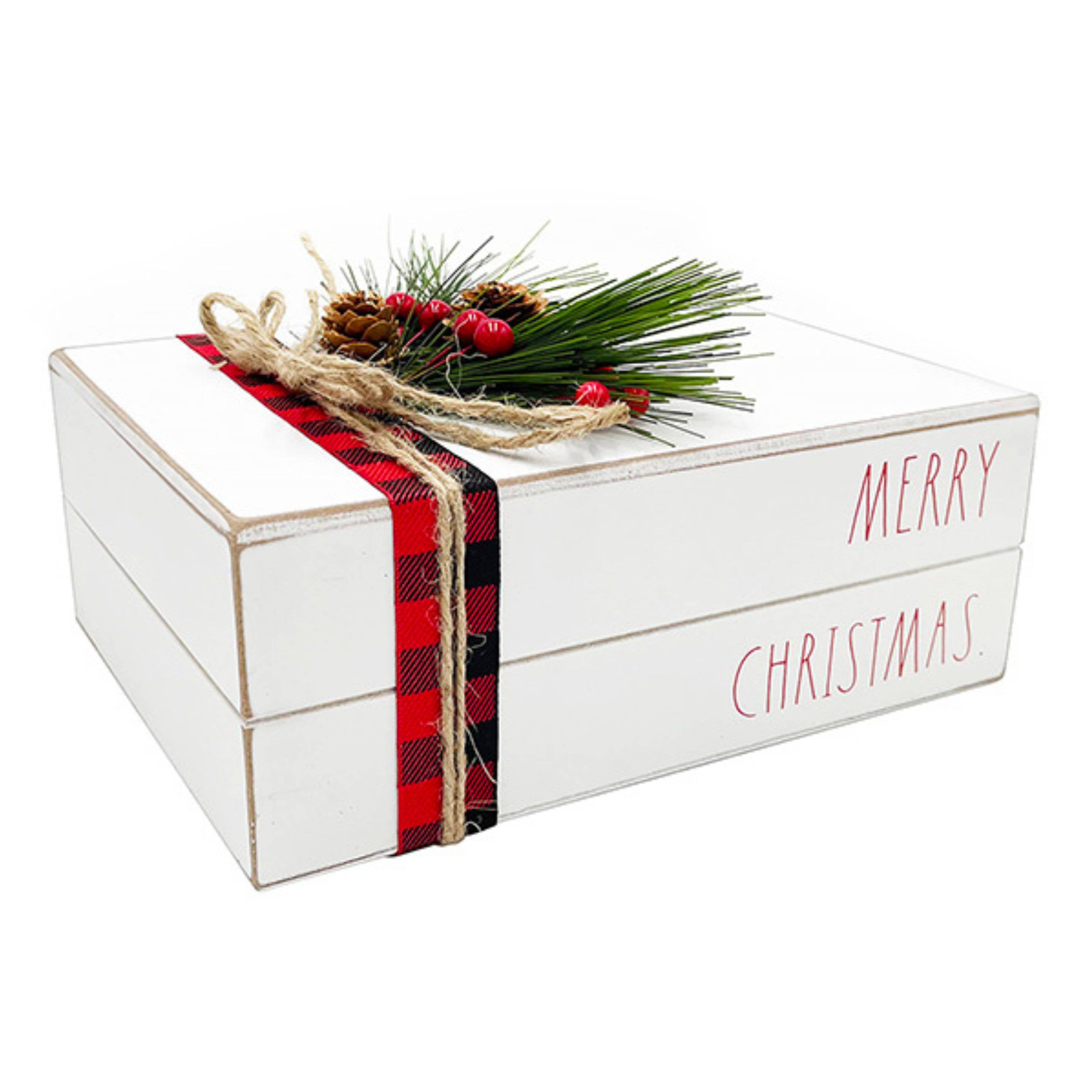 DesignStyles Home - Wholesale Christmas Decoration - Rae Dunn “Merry Christmas” Christmas Decorative Books3