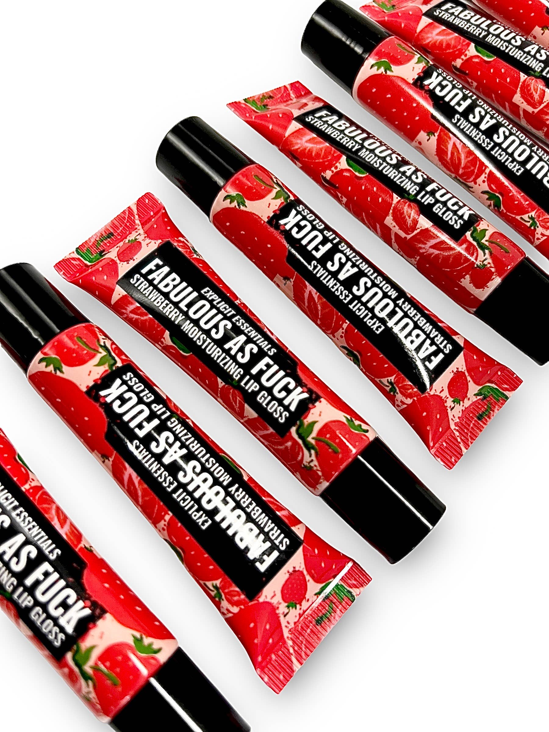 Explicit Essentials - Wholesale Lip Gloss - Fabulous As F@ck Strawberry Lip Gloss1