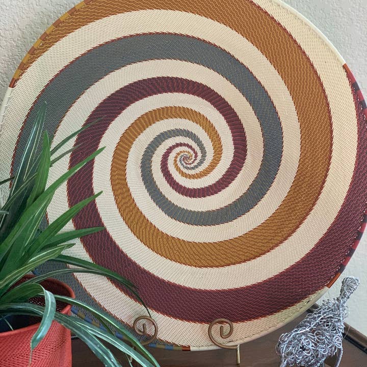 Bridge for Africa - Wholesale Decorative Plate/Dish/Bowl - TW Collection - White Desert