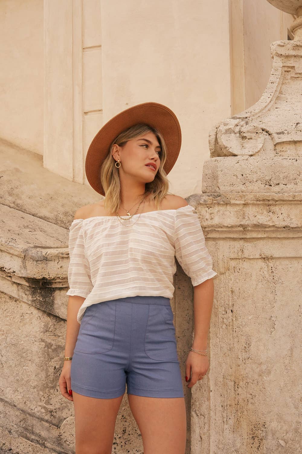 Meemoza - Wholesale Shorts - Women's - Edie Stretch Cotton Shorts SS26 (other colours)0