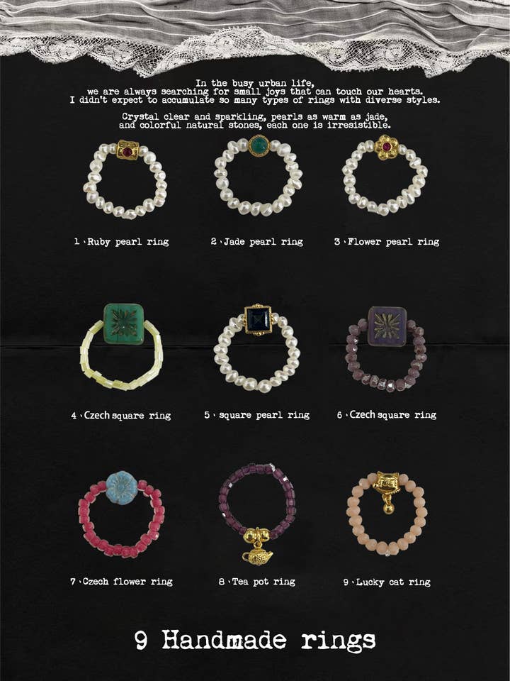 Kleine Joy-ringen voor wholesale door MINICYBER STUDIO