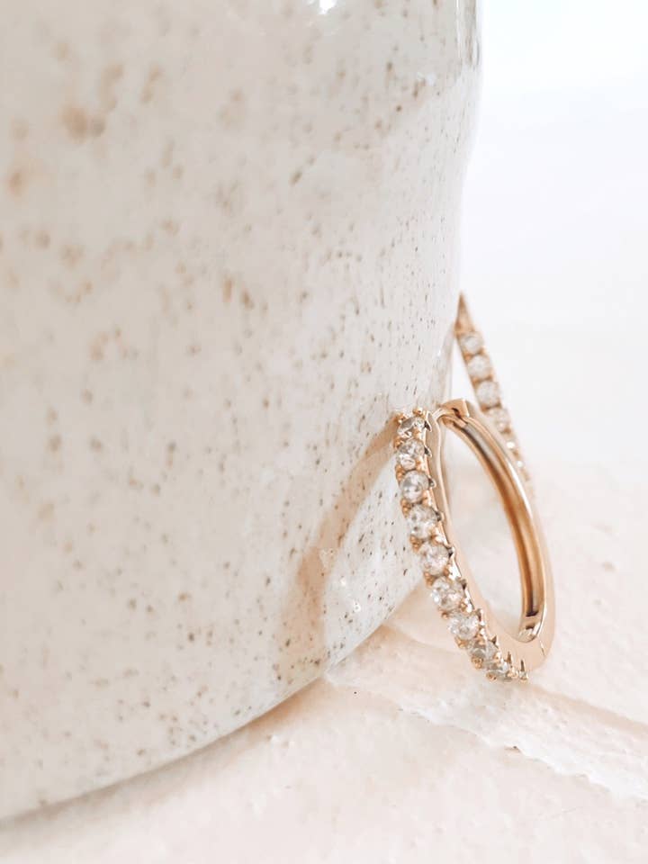 Kylie Hoops for wholesale by HelloSimple Jewelry