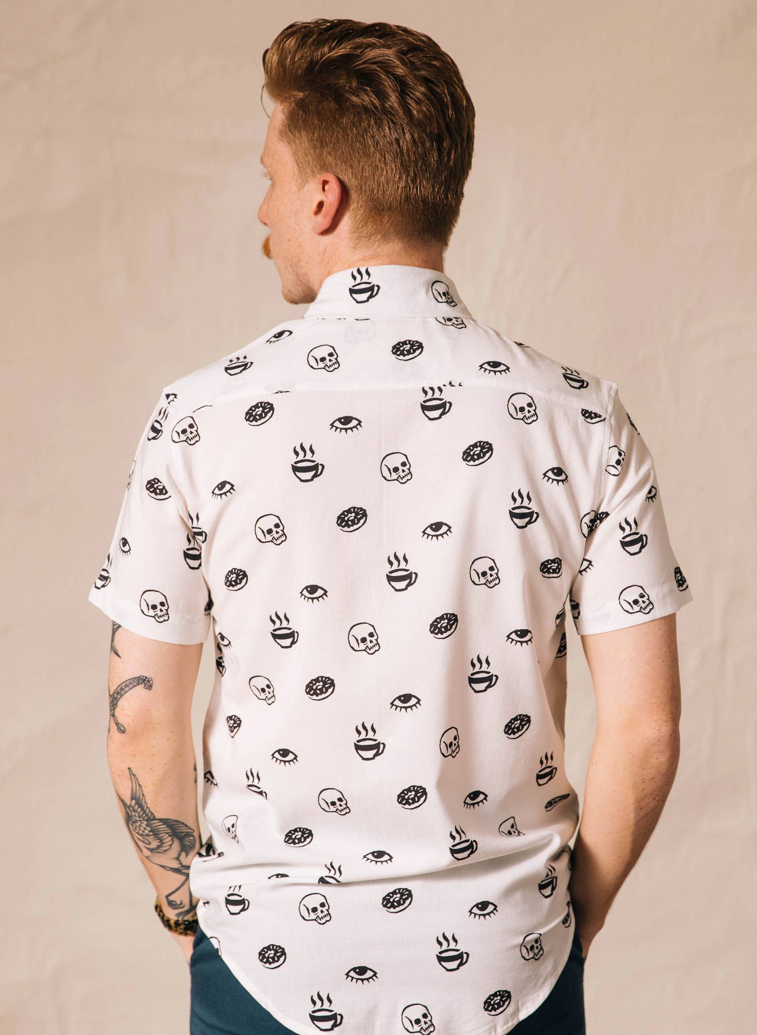 Pyknic - Wholesale Button Down Shirt - Unisex - Morning Glory Coffee Casual Button Down Shirt Men & Women6