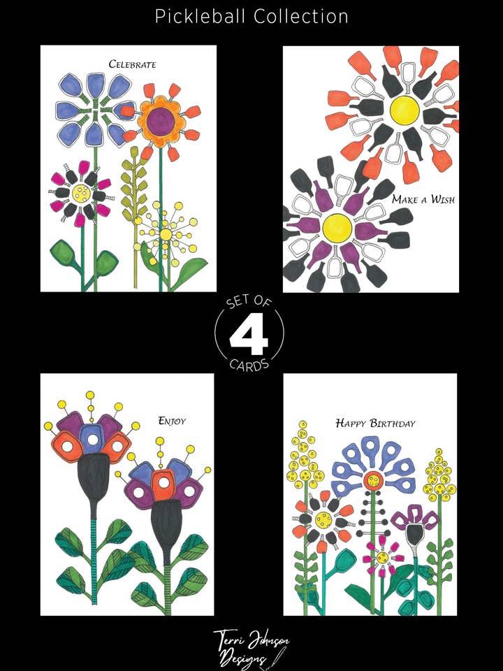 Pickleball Collection for wholesale by Terri Johnson Designs