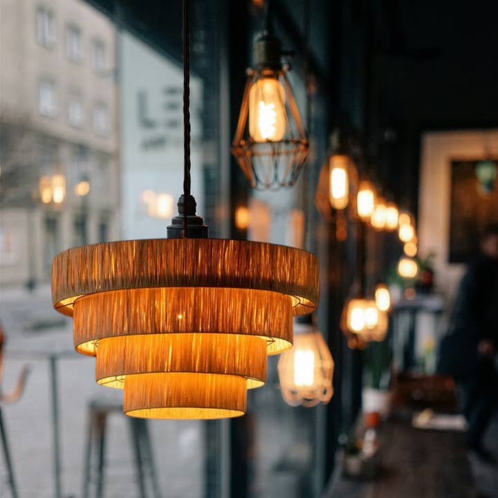 MOROCCAN LAMPSHADE HANDMADE in Raffia, Wicker Shade and other Purchase wholesale rattan lantern. Free returns & net 60 terms on Faire trending on Faire.