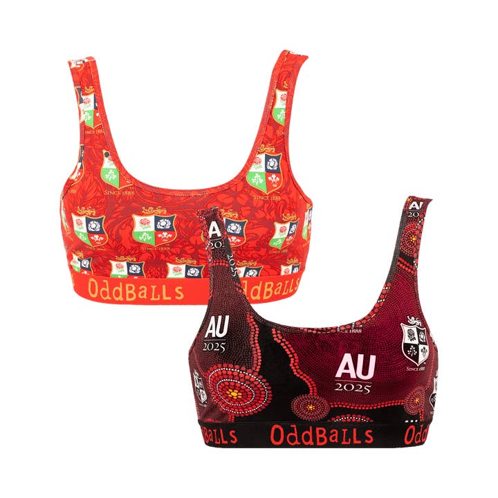 British & Irish Lions Bundle - Ladies Bralette 2 Pack Bundle for wholesale by OddBalls