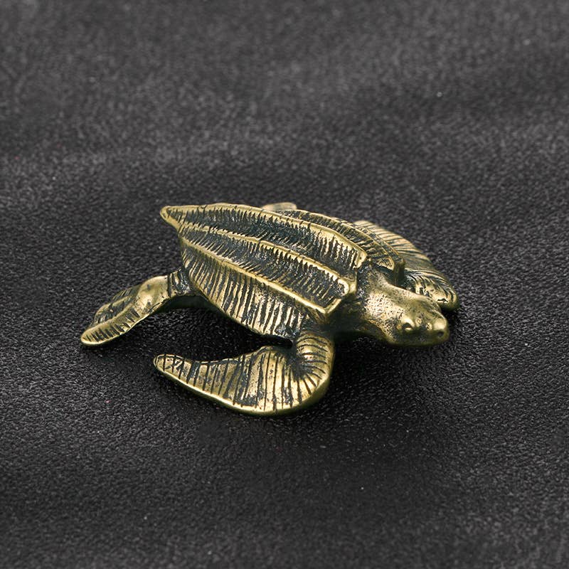 Gemcohub - Wholesale Decorative Figurine - Brass Sea Turtle Animal Crafts Ornaments Miniature Model1