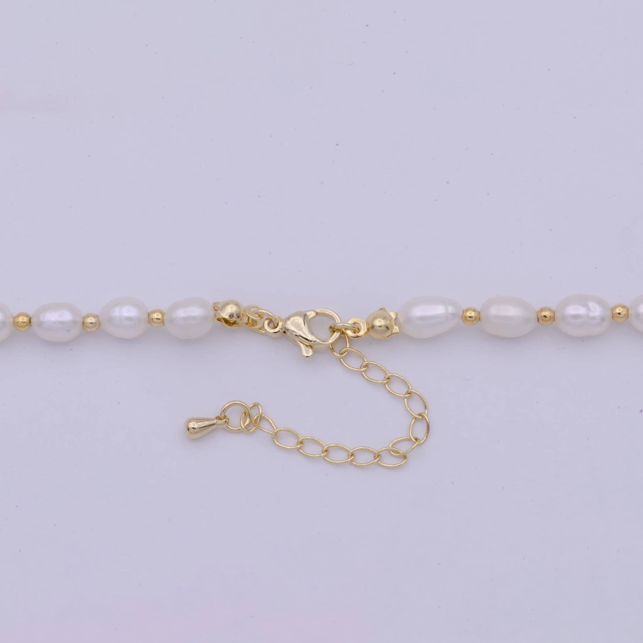 Aim Eternal - Wholesale Choker/Collar - Freshwater Pearl Choker Necklace | Small Dainty Pearl Necklace 16.5 inch + 2 inch extender2
