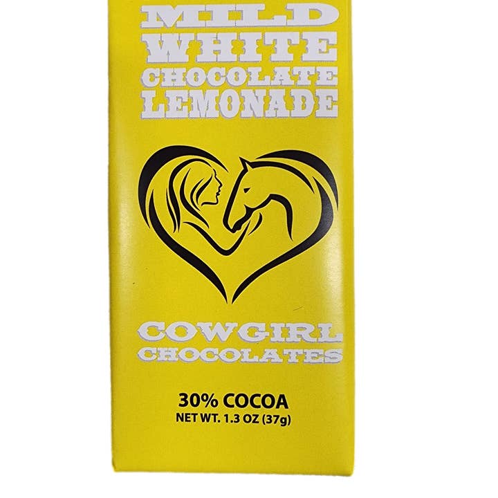 Cowgirl Chocolates - Wholesale Chocoladereep - Cowgirl Chocolates Limonadebar met witte chocolade - 1,3 oz