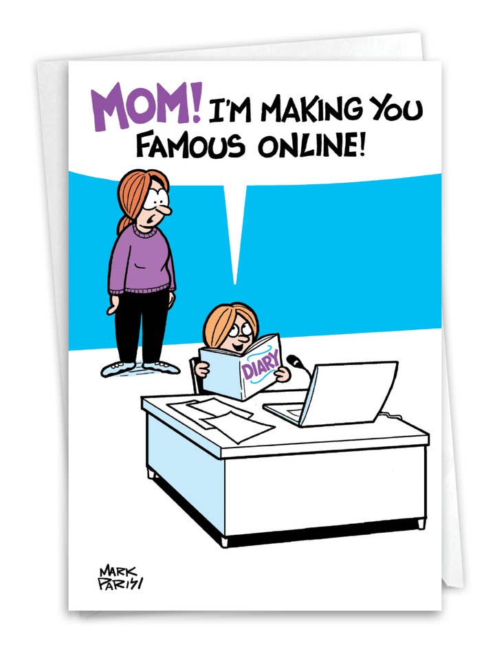 1 Card Mother's Day Card - Famous Mom for wholesale by NobleWorks