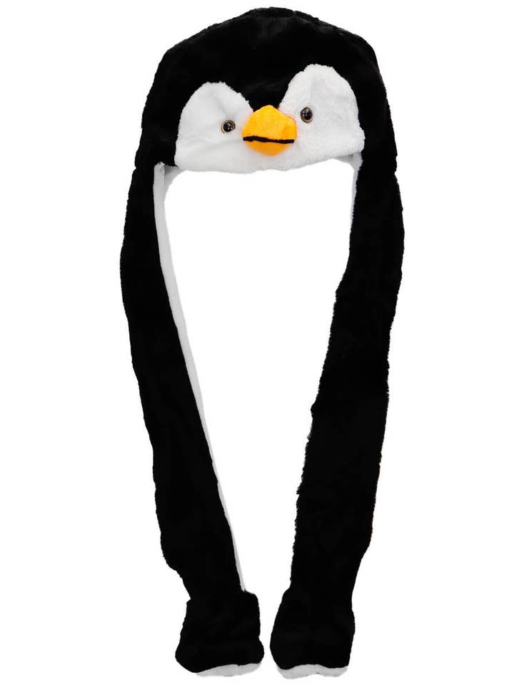 ASSORTED Animal Pals Fuzzy Plush Hat With Long Ear Flaps for wholesale on Faire23