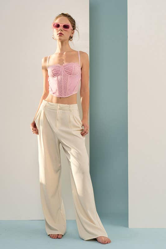 Papermoon - Wholesale Corset - Women's - PT16748 - Lyric Lace Detailed Mesh Corset Top8