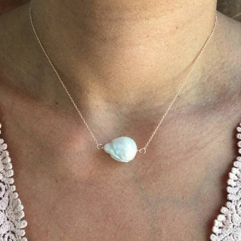 Colar de Pérolas “Barroco” - Ouro Rosa 14KT por atacado de Lexi Jewelry