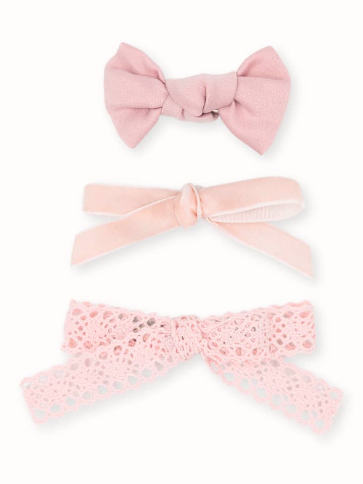 Glinda Pink Mini Clips ( 3 piece set ) for wholesale by Livy Lou Collection