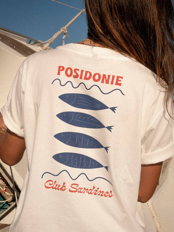 Sardines Club T-shirt for wholesale by Posidonie
