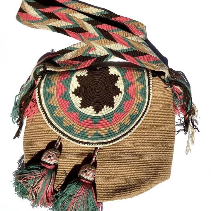 Colorful 4U – wholesale Axelväska - Dam – Färgglada virkade väskor med lock8